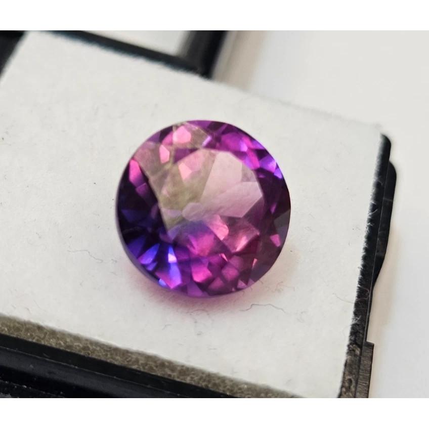 Cambodia Purple Zircon 5-6 Ct Round Cut Certified Beautiful Loose Gemstone