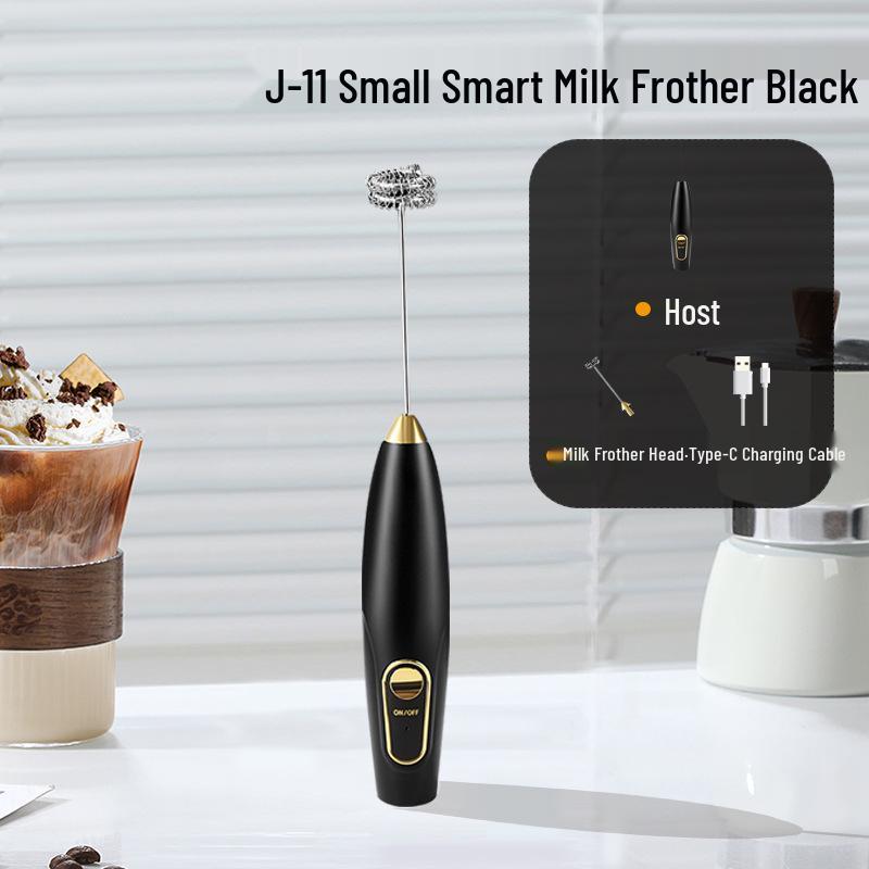 Montalatte Elettrico Compatto - Frullino e Sbattitore Portatile per Caffè Cremoso e Miscele Omogenee