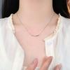 Sweet Colorful Diamond Smiling Necklace for Women Summer Small Fresh New Collar Chain Neck