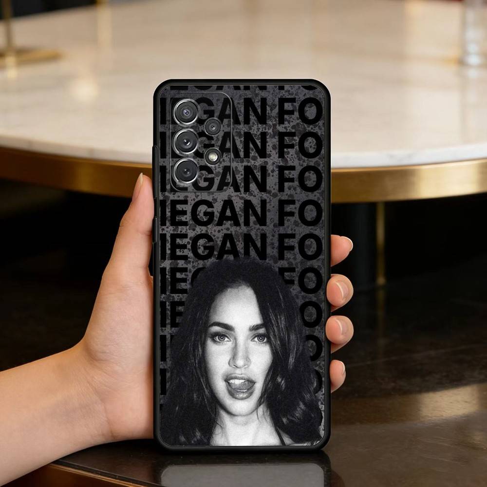 

M-Megan F-Fox-OX Phone Case For Samsung Galaxy A73,A72,A71,A70,A53,A52,A51,Soft Silicone Black Cover Samsung a42 5g