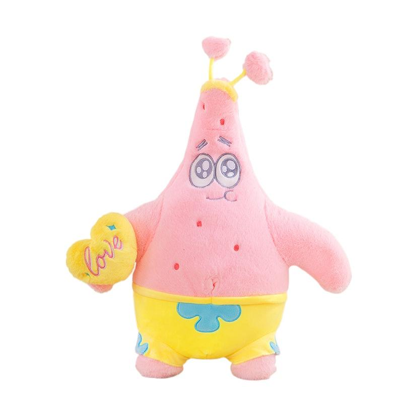 Potdemiel Spongebob Patrick Star Pink Kawaii Cartoon Cosplay Stuffed Plush Toys Doll Birthday Gift for Kids Girls Boys