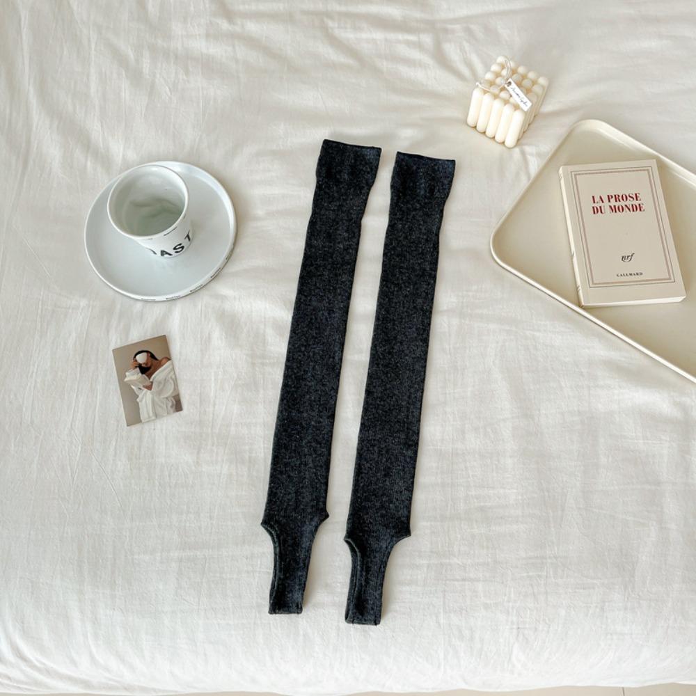 

Solid Color Long Knee Sock Thin Long Knee High Socks Fashion Women Stockings Women