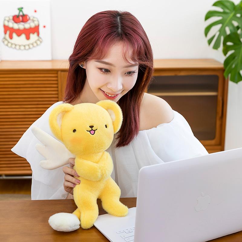 New wings can fly doll girl Sakura doll magnetic attraction can move wings plush doll refrigerator sticker