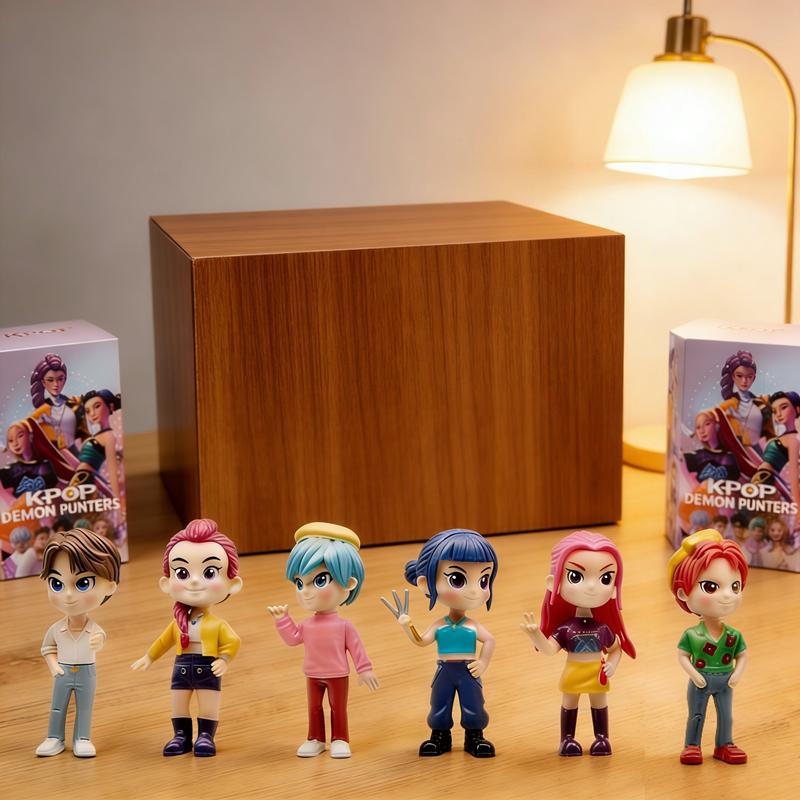 2026 HEET NIEUW Anime KPop Demon Hunters Pop Vinyl Speelgoed Rumi Mira zoi Karakter vinyl masker beeldje Verjaardagscadeau Fanclub Cadeaus