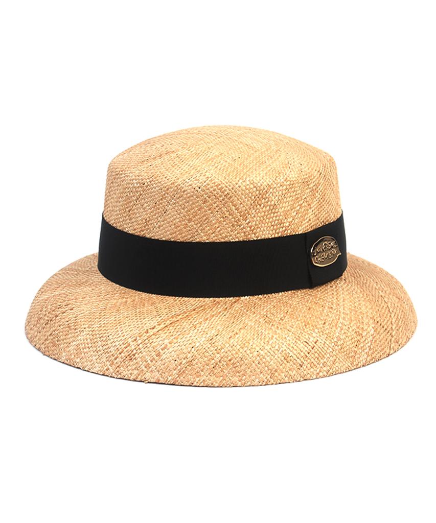 Yunibeosyeolkemiseuteuli Bau Bowl Beige Panama Hat Summer Fedora