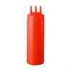 Bottle, Ketchup Pressure Dispenser, Triple Nozzle, Reusable Salad Dressing Seasoning