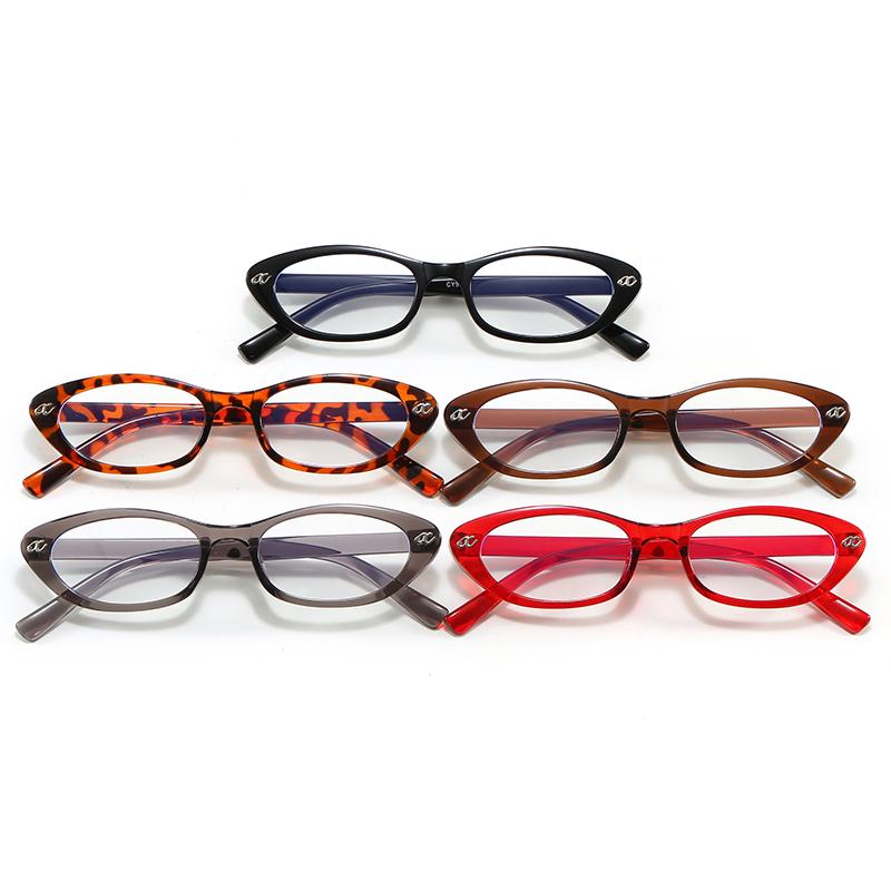 Retro New Oval Plastic Anti Blue Light Glasses for Men and Women Fashion Trendy Reading Glasses