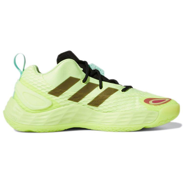 adidas Exhibit A Fabric Non-Slip Wear-Resistant Low-Top Retro Basketball Shoes Men Sneakers Fluorescent-Green GW2956