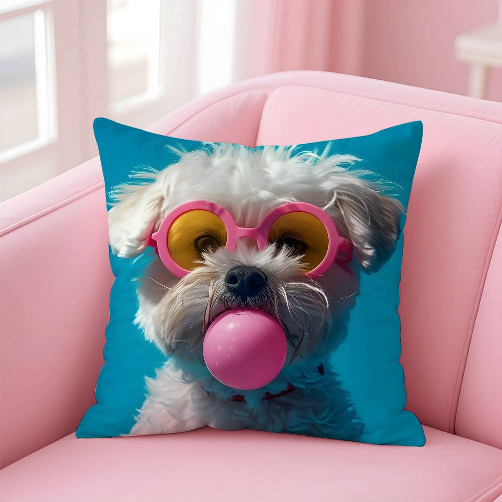 Vibrant Animal Bubble Fashion Tiger Pillow Case Pattern Printing Pillowcase Living Room Sofa Cushion Cover Bedroom Room Decor