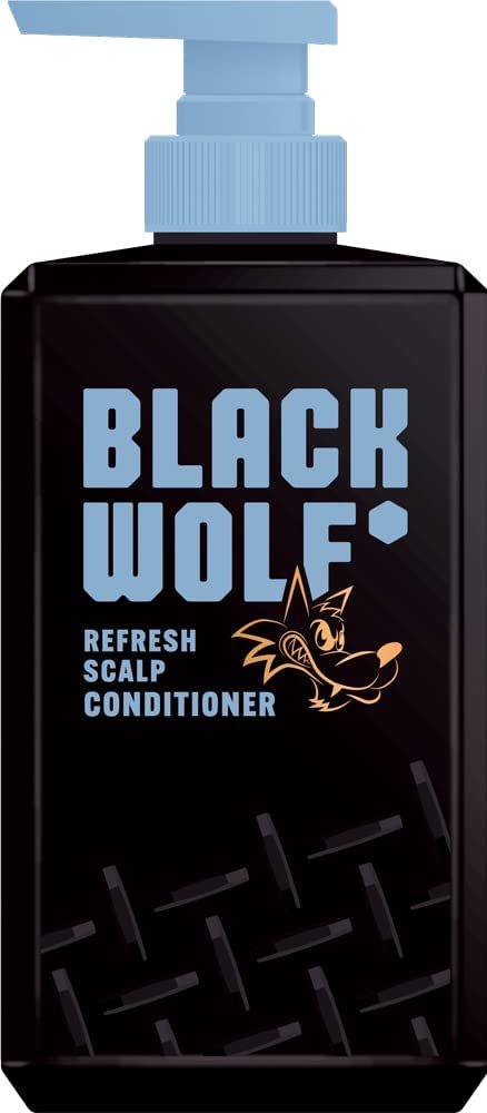 

BLACK WOLF Refresh Scalp Conditioner 380mL Black hair with a refreshing clean feeling from the roots Moisturizing hair and scalp Fresh citrus scent