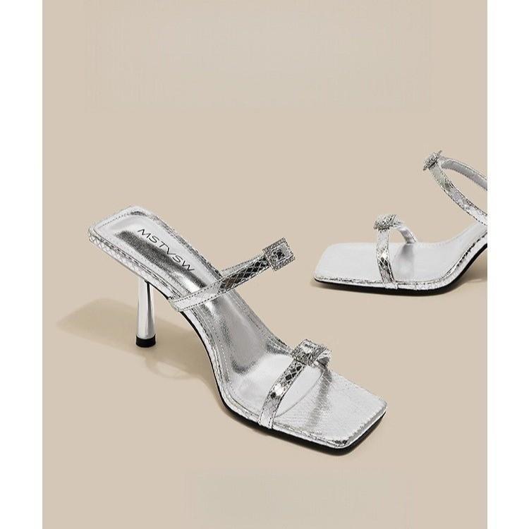 Fashion 2025New High Heels Women's Slippers Elegant Designer   Shoes Fashion Slides Summer Pumps Flip Flops Sexy