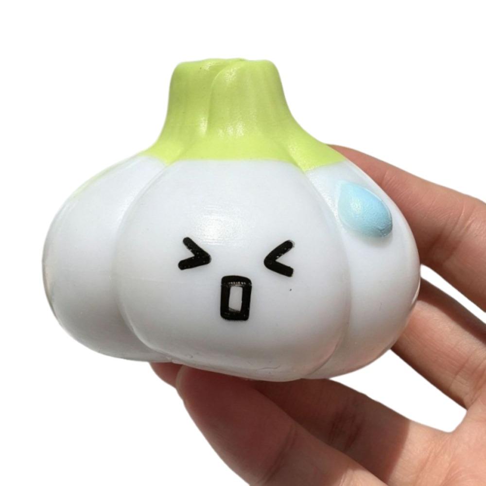 Crunchy Garlic Squeeze Toy Building Blocks Realistic Food Pinch Handmade Ball Children's Gifts