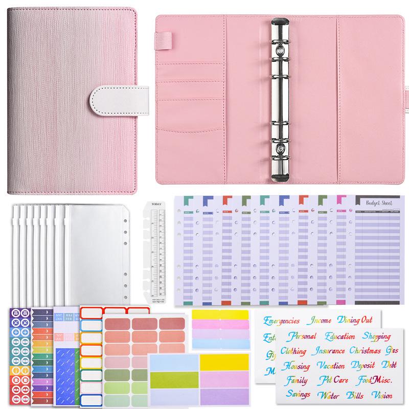 Macaron A6 Loose-Leaf Notebook for Phone, Cash, Budget, & Financial Planning