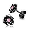 Rose series small fragrant wind earrings, flower design exquisite fashion sweet wind, versatile temperament stud earrings