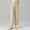 Fanzhen Women's Summer Tencel Blend Cropped Wide-Leg Pants