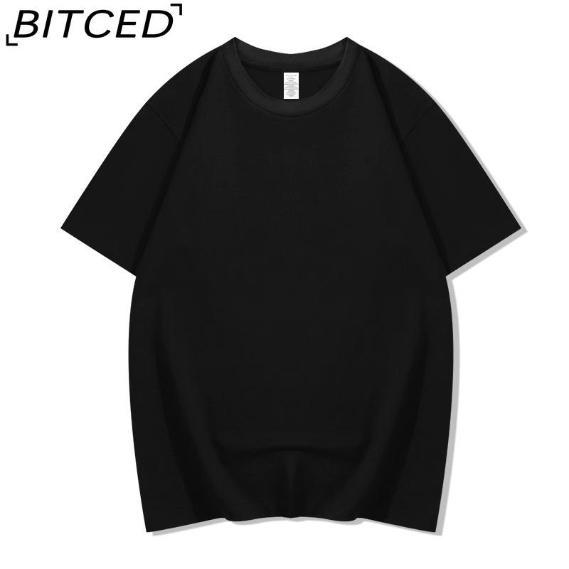 BITCED Cotton Short Sleeve T-shirt Men's Fashion Loose Half Sleeve Shirt Printed Compassionate Shirt