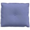 Back Cushion Denim Blue 60 x 19 x 50 cm Fabric