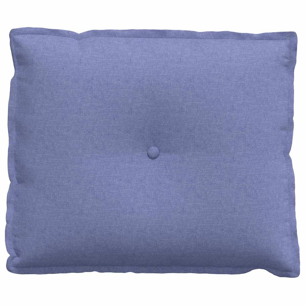Back Cushion Denim Blue 60 x 19 x 50 cm Fabric