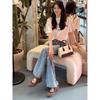 Ballet Style Hollow Breathable Velcro Women's New Fashion Versatile Casual Mary Jane Shoes