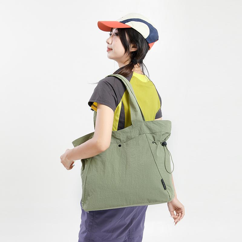 Nylon Bag Women's Large Capacity Shoulder Bag Student Class Commuter Tote Bag