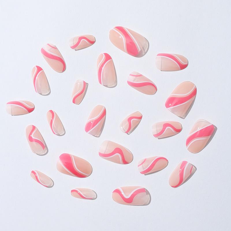 Minimalist French False Nails - Wearable Nail Art Stickers