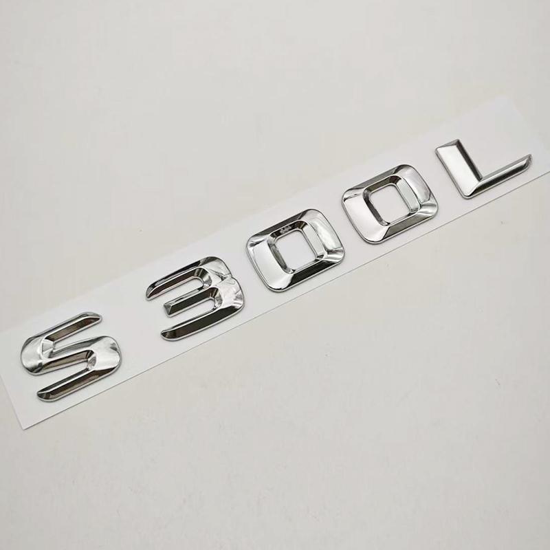 

3D ABS Car Letters Logo S300L S320L Badge Sticker Emblem Decals For Mercedes Benz S Class S300L S320L V221 V222 Tail Accessories