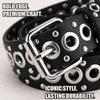 Women's Belt Fashion New Eyelet Rivet Belt Metal Personalized Needle Buckle Belt Street Trend Punk Hardware Jean Belt Y2K HipHop