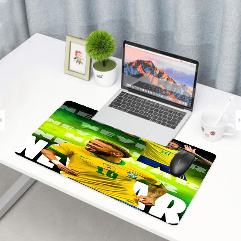 Neymar Jr Print Mouse Pad, Anti‑Slip Desktop keyboard Mat, for PC Laptop Gaming Working Daily Use, Cool Festival Surprise Gift