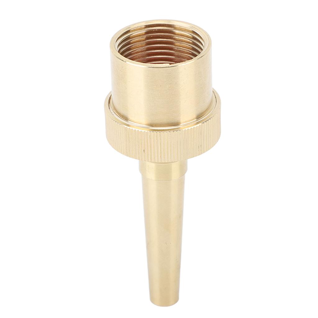 Brass Direct Fountain Nozzle Female Screw Connection Spherical Joint Adjustable Direct Fountain Nozzle for Pond Garden G1in