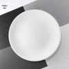 Pure White Round Ceramic Dinner Plate