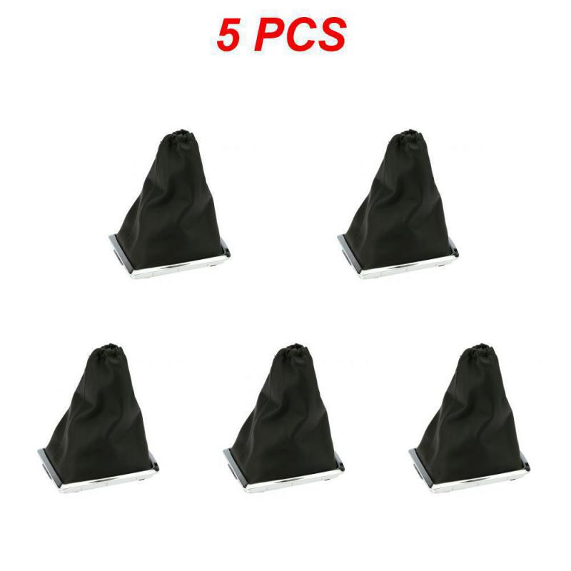 1~10PCS For Focus 2 MK2 2005 2006 2007 2008 2009 2010 2011 New Black Car Gear Knob Real Leather Gaiter and Chrome