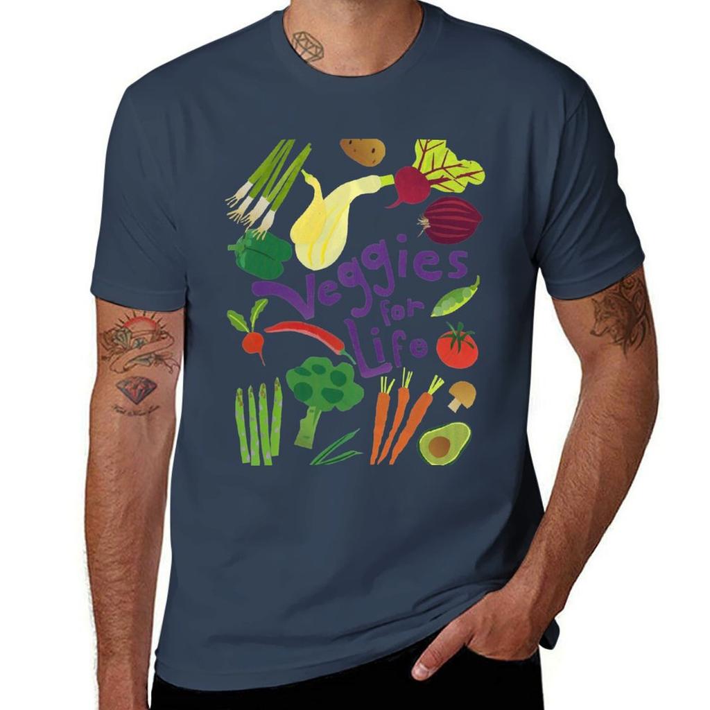 Veggies For Life Tshirt Large Size Soft Cotton Tshirt