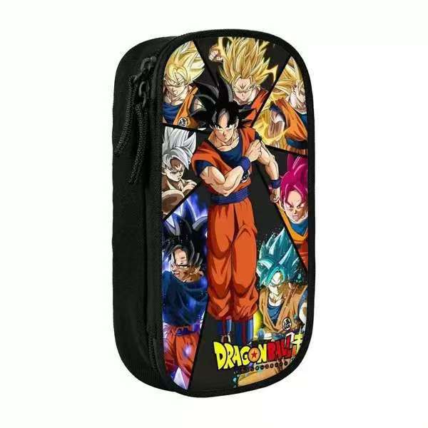 Dragonball Single-Layer Pencil Case Vertical Square Children'S Stationery Case Polyester Pencil Case