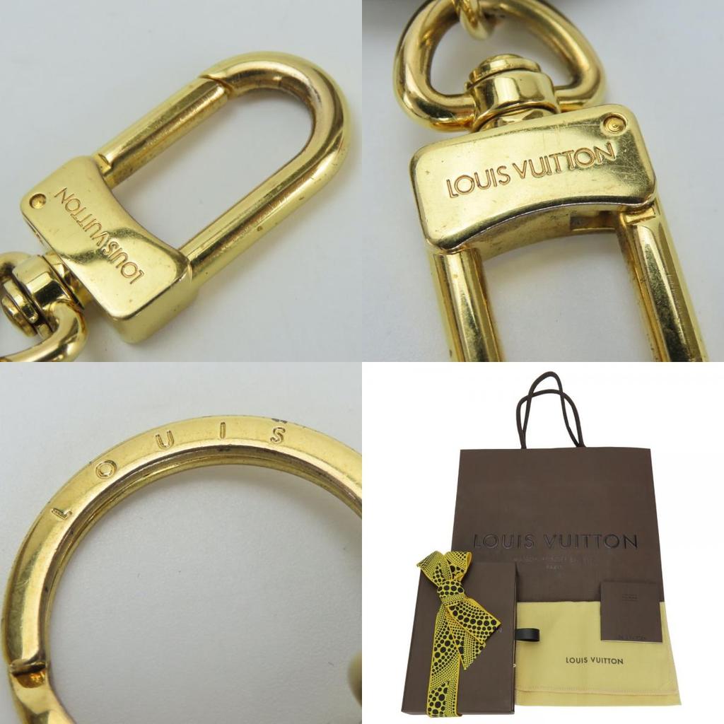 Used LOUIS VUITTON key ring Portocre Monogram M66739 Pumpkin dot Monogram Bron white Yayoi Kusama