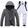 Couple's Ski Suit Set: Outdoor Winter Windproof, Waterproof, Warm, Breathable, Loose-fit for Single/Double Board Skiing.
