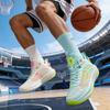 Basketball Shoes For Men, High-Top, Wear-Resistant, Non-Slip, Mesh, Breathable, Student Sports Shoes