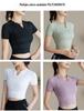 V-Neck Quick Dry Slimming Yoga T-Shirt - Women's Short Sleeve Summer Fitness Top