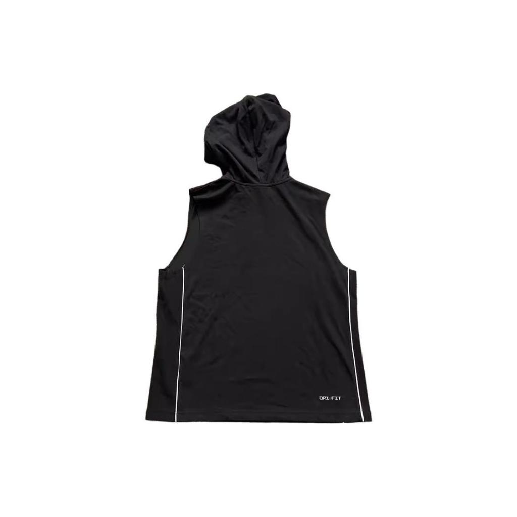 Nike Dri-FIT Standard Issue Breathable Sport Hoodie Vest Men Tops Black DH7442-010