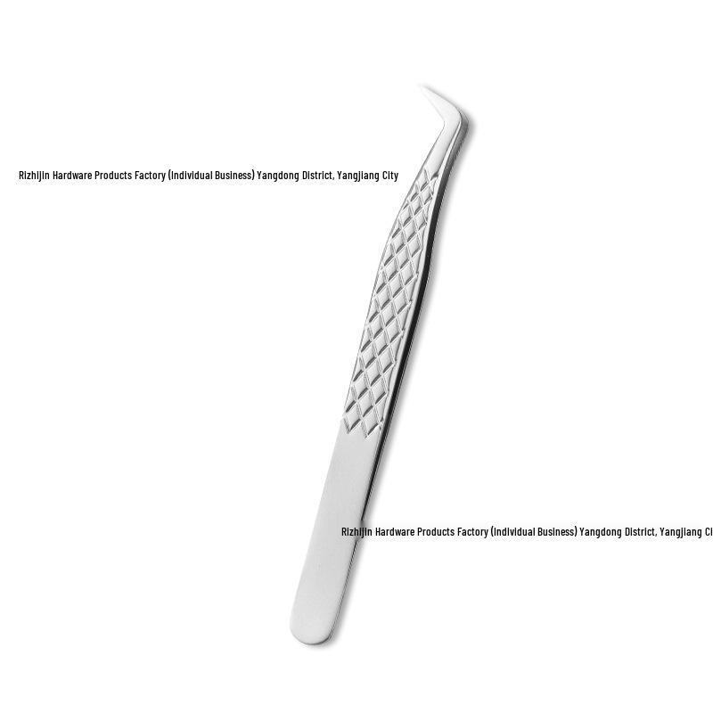 Textured Eyelash Tweezers & High-Quality Curler for Lash Artists - Ideal for Blooming and Grafting False Lashes.