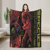 Manta de Análise de Espécie Distortus Rex Jurassic World Rebirth Macia Quente Plush Throw Blanket Para Quarto Cobertor de Cama de Flanela