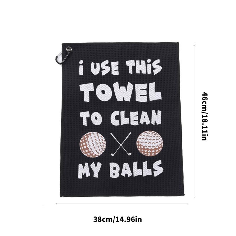 Golfs Towels Microfiber Golfs Towels Absorbent Golfs Towel with Carabiner Clip for Golfs Bag Fitness Sport Outdoor Yoga