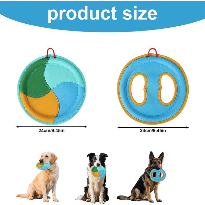Floating Flying Disc Interactive Dog Set- 2 Pieces For Small, Medium For Aggressive Chewers Pet Game Supplies 2 Styles