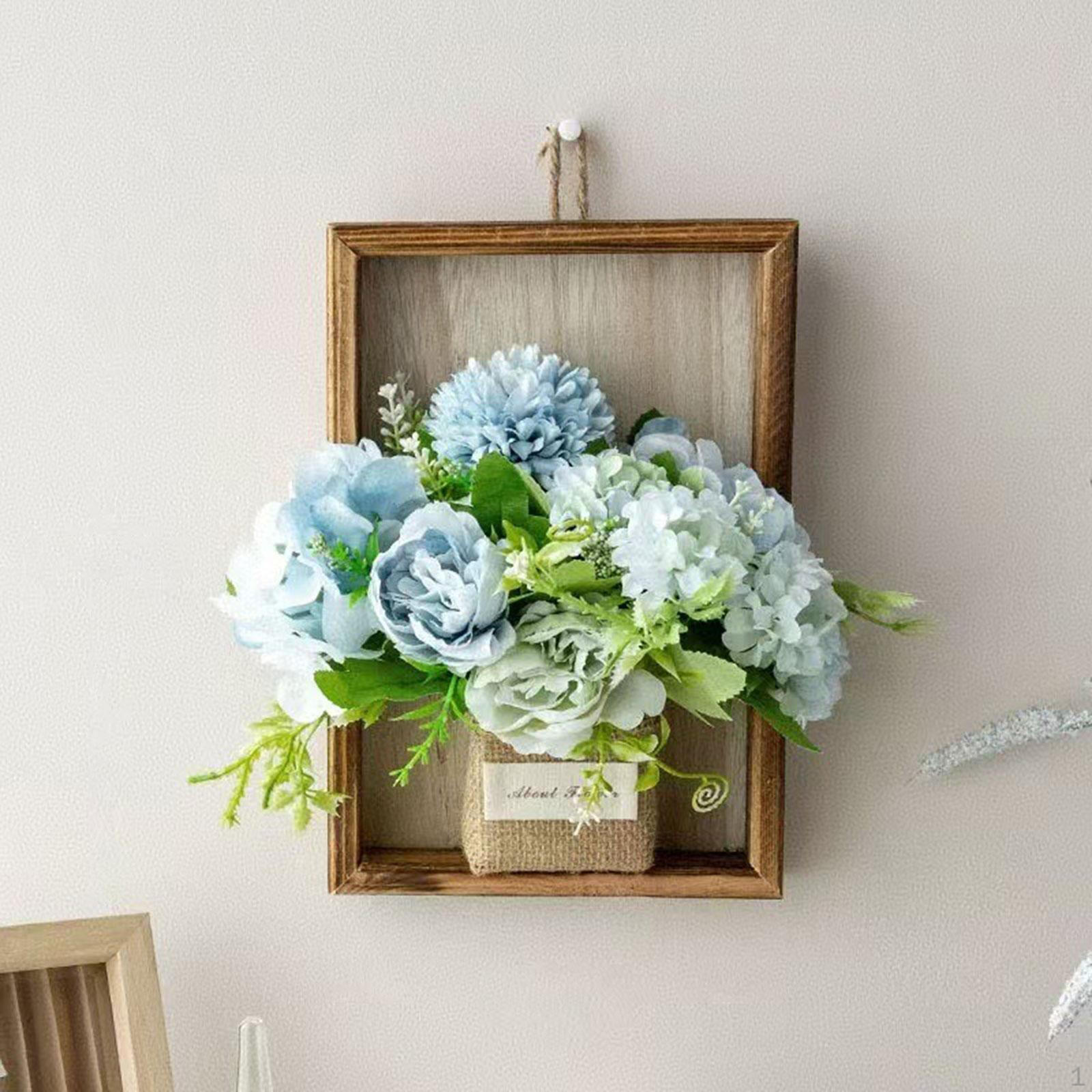 

Artificial Hanging Decorative Frame Silk Cloth Imitation Floral Arrangement Suitable for Office синій