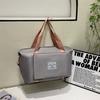 Canvas backpack, college style drawbar bag, travel bag, large capacity business travel luggage bag, foldable