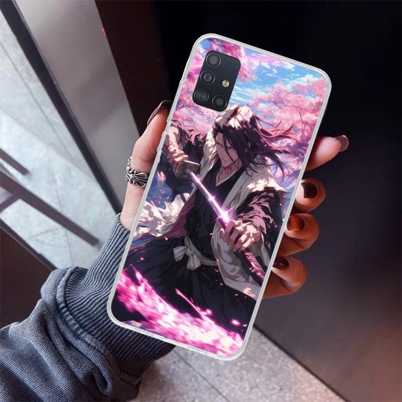 Bleach Kuchiki Byakuya Phone Case For Samsung Galaxy A12 A52S A42 A32 A22 A51 A50 Note 20 Ultra 10 S10 Plus A71 A70 A31 A30 A10S