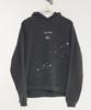 Handmade Graffiti Pigment Oversized Hoodie (Gray)