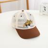 Cartoon Car Boys Mesh Baseball Cap Children Summer Sun Hat Color Block Kids Duckbill Caps Net Breathable Baby Sunscreen Visors