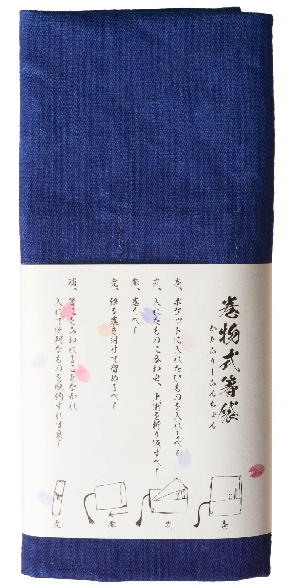 Кейс для палочек в стиле свитка No BoRDER PERiTOSS Сделано в Японии Сумка-пенал Деним Окаяма Натуральный индиговый краситель PT-04AG 9750₽