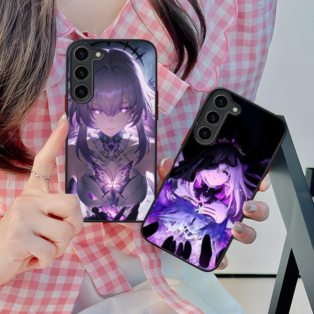HSR Castorice Silicone Mobile Phone Case for Samsung Galaxy S26 S25 S24 S23 S22 S21 Plus FE Ultra Colorful Cover