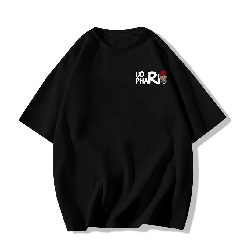 2025 Summer Women's Loose Fit Pure Cotton Oversized Short Sleeve T-shirt for Teens